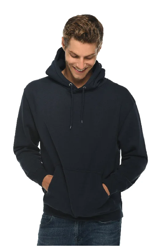 Men's eco-conscious casual hoodie-Lane Seven Mens Premium Hooded Sweatshirt Hoodie w/ Pouch Pocket - Navy Blue