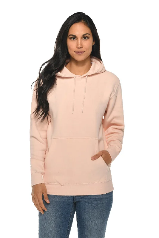 Men's durable outdoor hoodie-Lane Seven Mens Premium Hooded Sweatshirt Hoodie w/ Pouch Pocket - Pale Pink