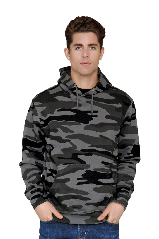 Men's adaptable hoodie-Lane Seven Mens Premium Hooded Sweatshirt Hoodie w/ Pouch Pocket - Slate Camo