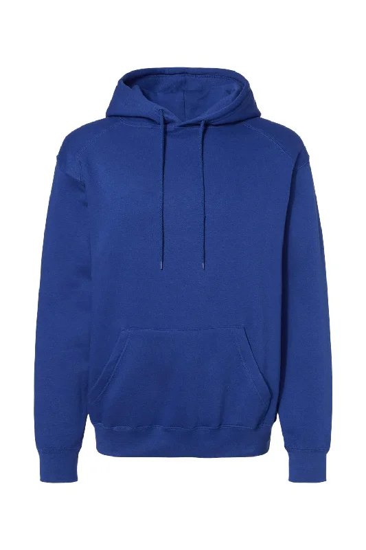 Men's antibacterial active hoodie-C2 Sport Mens Hooded Sweatshirt Hoodie w/ Pouch Pocket - Royal Blue - Closeout