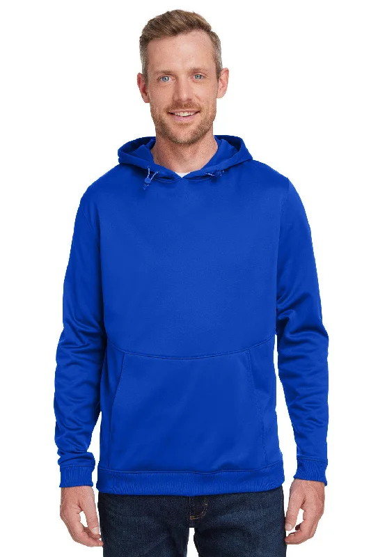 Men's modern streetwear hoodie-Under Armour Mens Storm Armourfleece Water Resistant Hooded Sweatshirt Hoodie w/ Pouch Pocket - Royal Blue