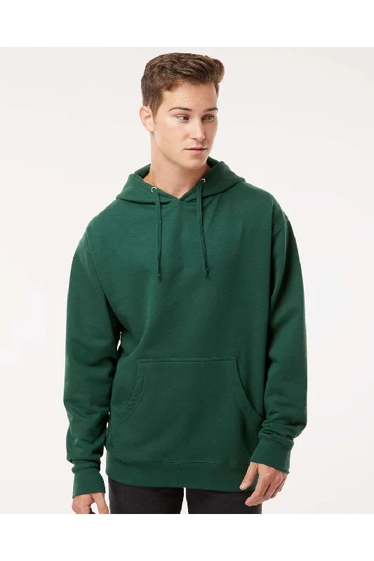 Men's fashion-forward pullover hoodie-Independent Trading Co. Mens Hooded Sweatshirt Hoodie w/ Pouch Pocket - Forest Green