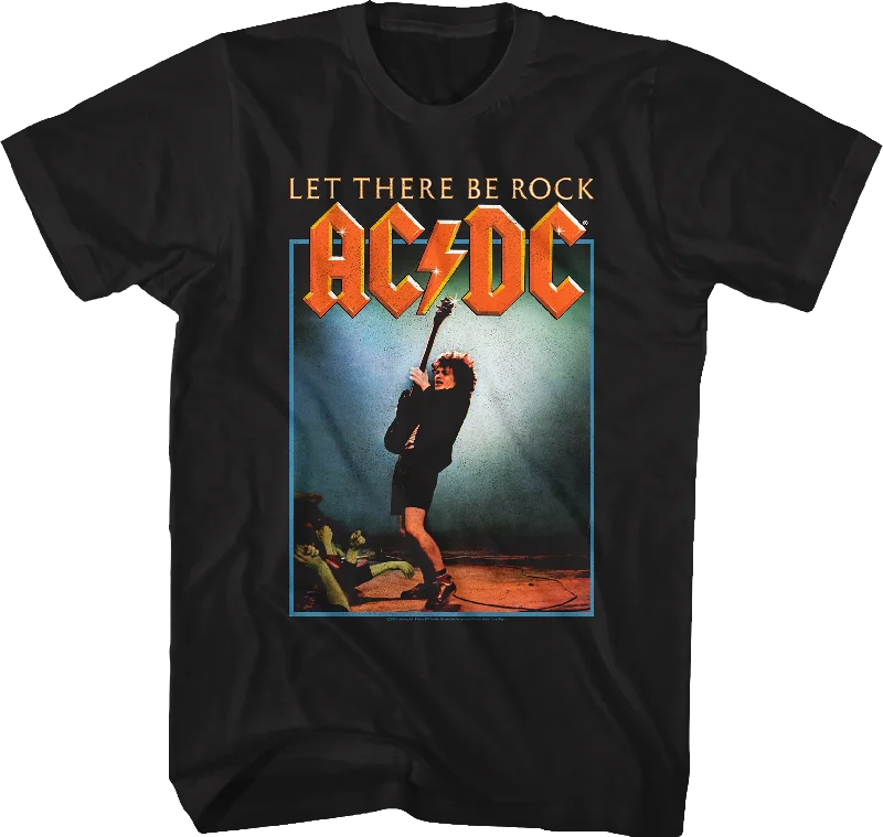 Men's ultra-soft t-shirt-Let There Be Rock Album Cover ACDC Shirt