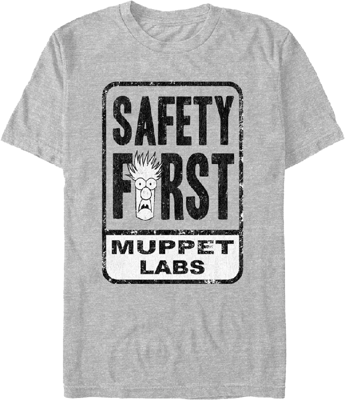 Men's relaxed fit casual t-shirt-Safety First Muppets T-Shirt