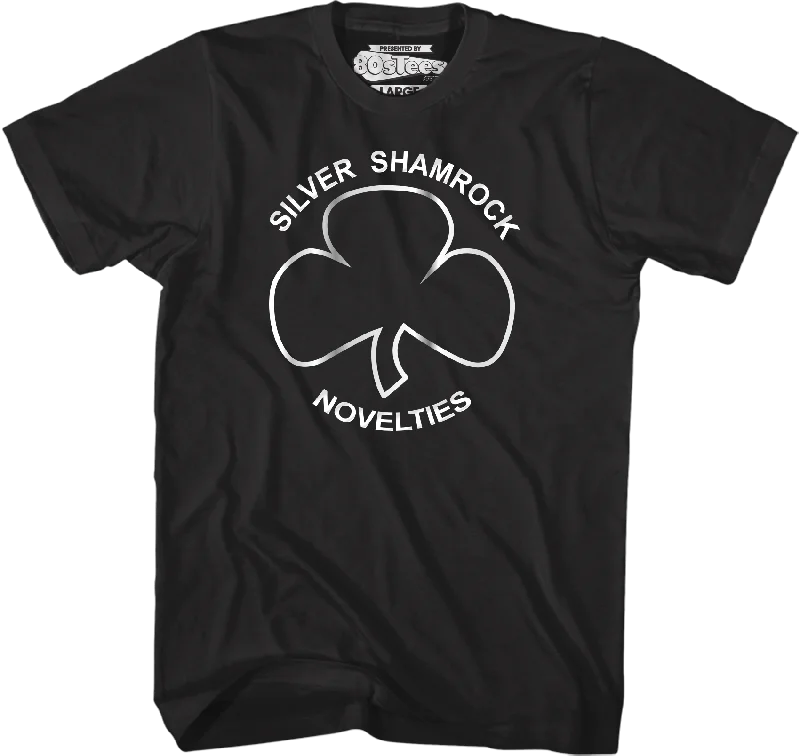 Men's iconic design t-shirt-Silver Shamrock Novelties Halloween III T-Shirt