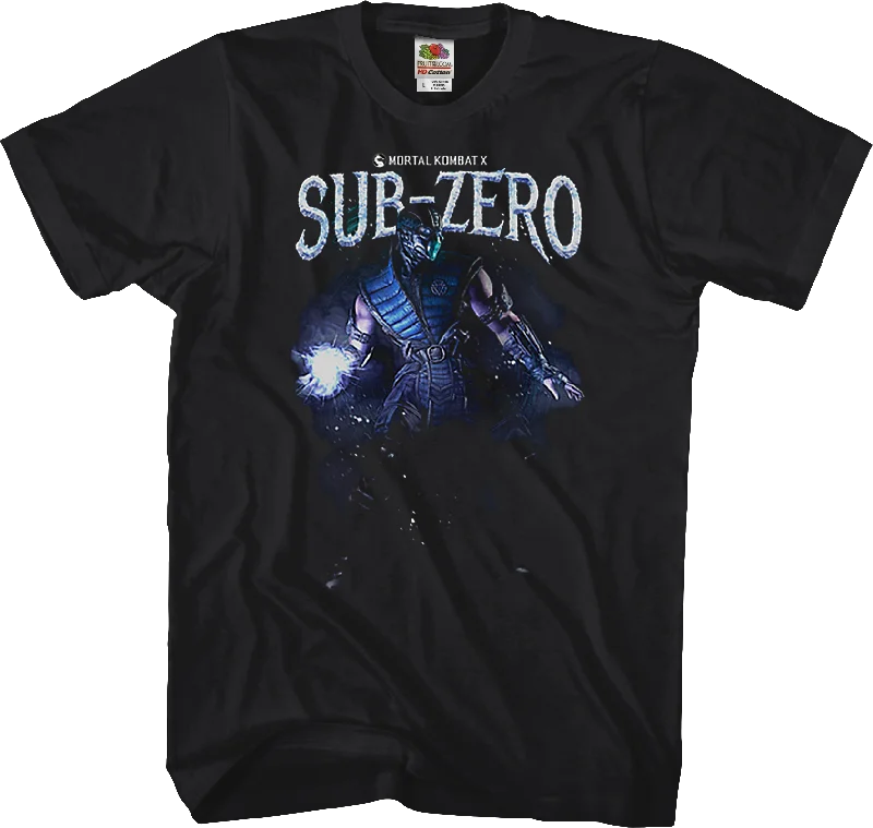 Men's summer-ready t-shirt-Sub-Zero Mortal Kombat X T-Shirt