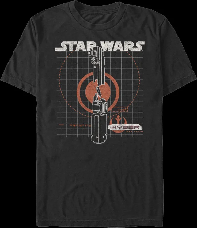 Men's comfy lounge t-shirt-Kyber Star Wars T-Shirt