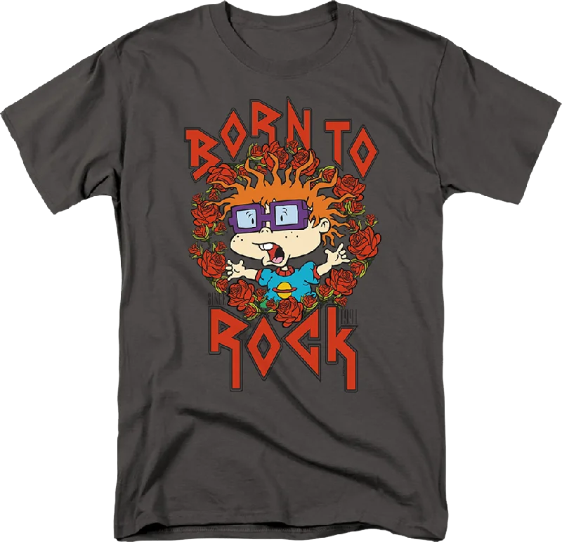 Men's athletic fit t-shirt-Born To Rock Rugrats T-Shirt