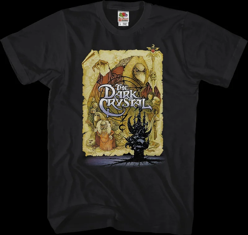 Men's tech-fabric t-shirt-Movie Poster Dark Crystal T-Shirt