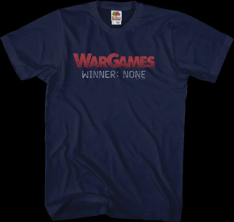 Men's nature-inspired graphic t-shirt-Winner None WarGames T-Shirt