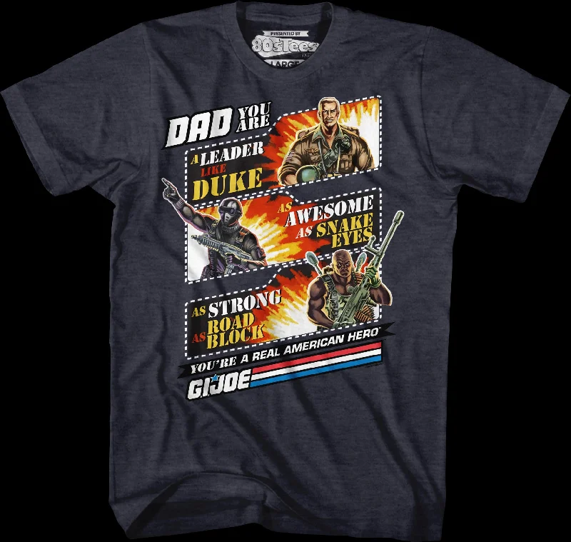 Men's lightweight active t-shirt-GI Joe Father's Day T-Shirt