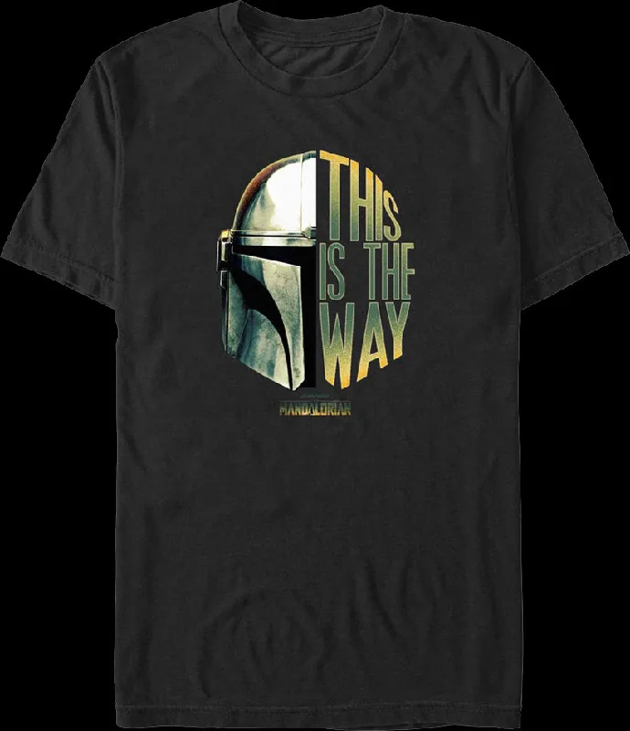 Men's quick-drying t-shirt-Mandalorian This Is The Way Helmet Star Wars T-Shirt