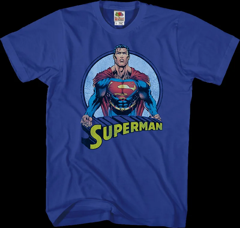 Men's eco-friendly fabric t-shirt-The Man of Steel Superman T-Shirt