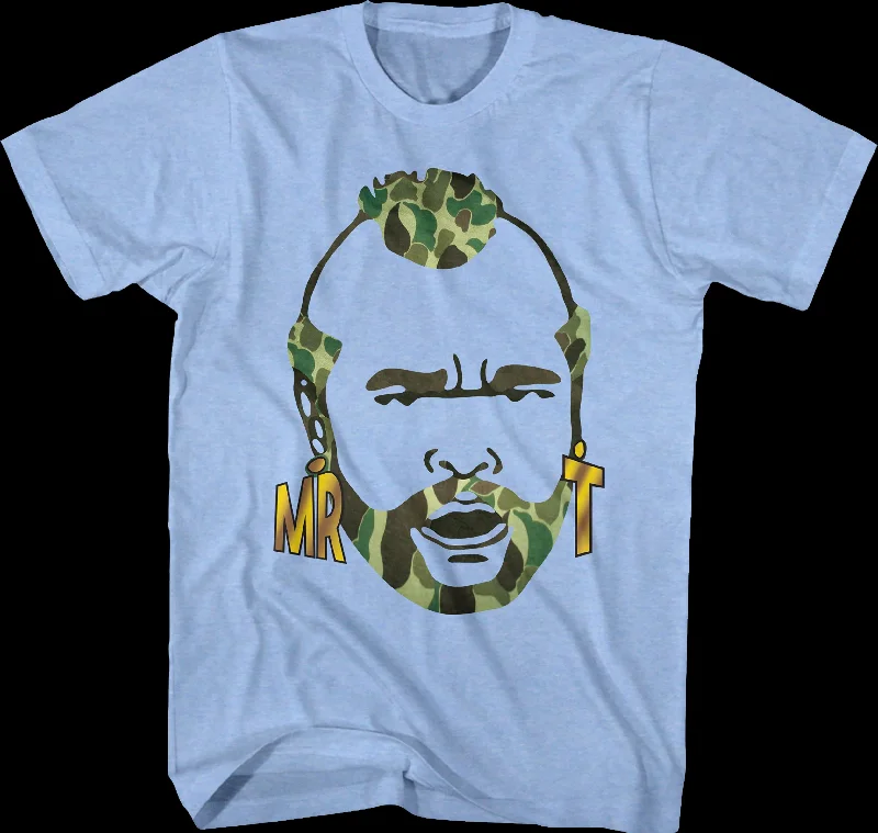 Men's eco-friendly fabric t-shirt-Camouflage Mr. T Shirt