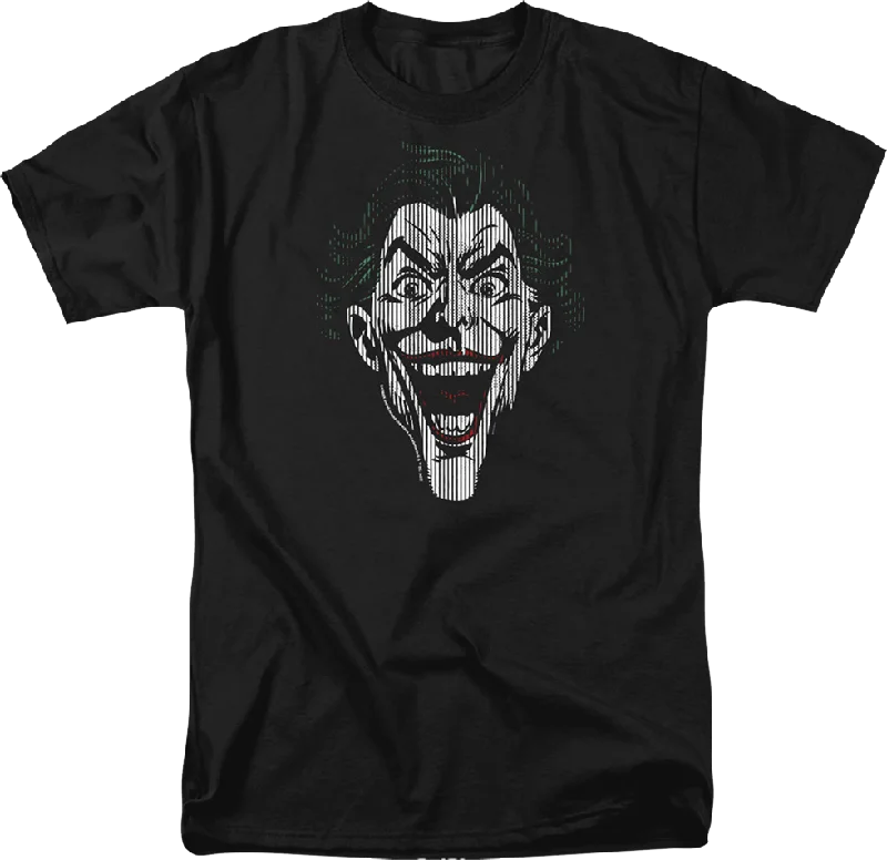 Men's tech-fabric t-shirt-Joker Laugh Lines DC Comics T-Shirt