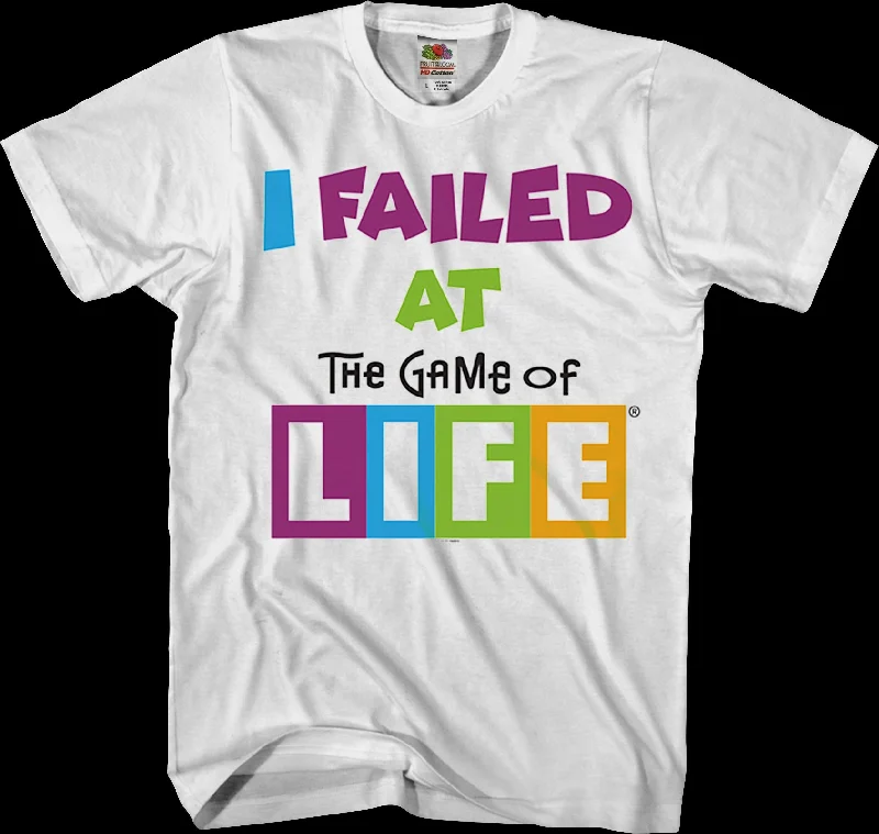 Men's minimalist design t-shirt-I Failed At The Game Of Life T-Shirt