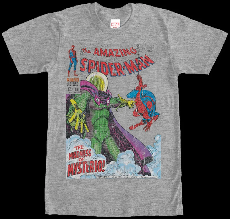 Men's comfy lounge t-shirt-Madness of Mysterio Spider-Man T-Shirt