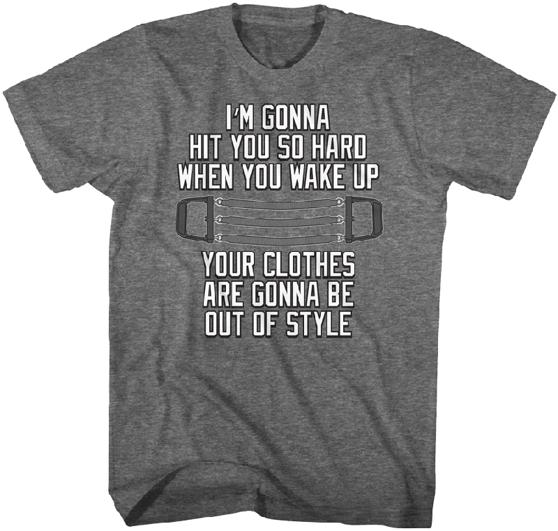 Men's sustainable material t-shirt-Hit You So Hard Quote Goonies T-Shirt