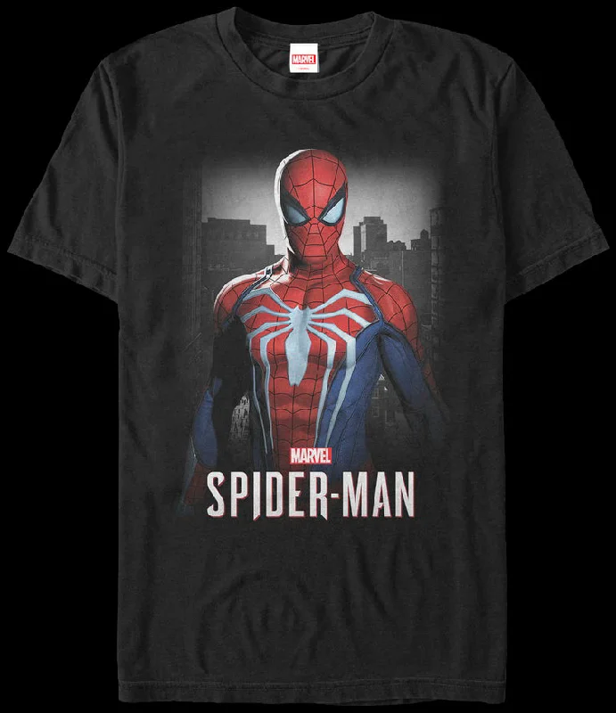 Men's relaxed fit casual t-shirt-Friendly Neighborhood Spider-Man Shirt