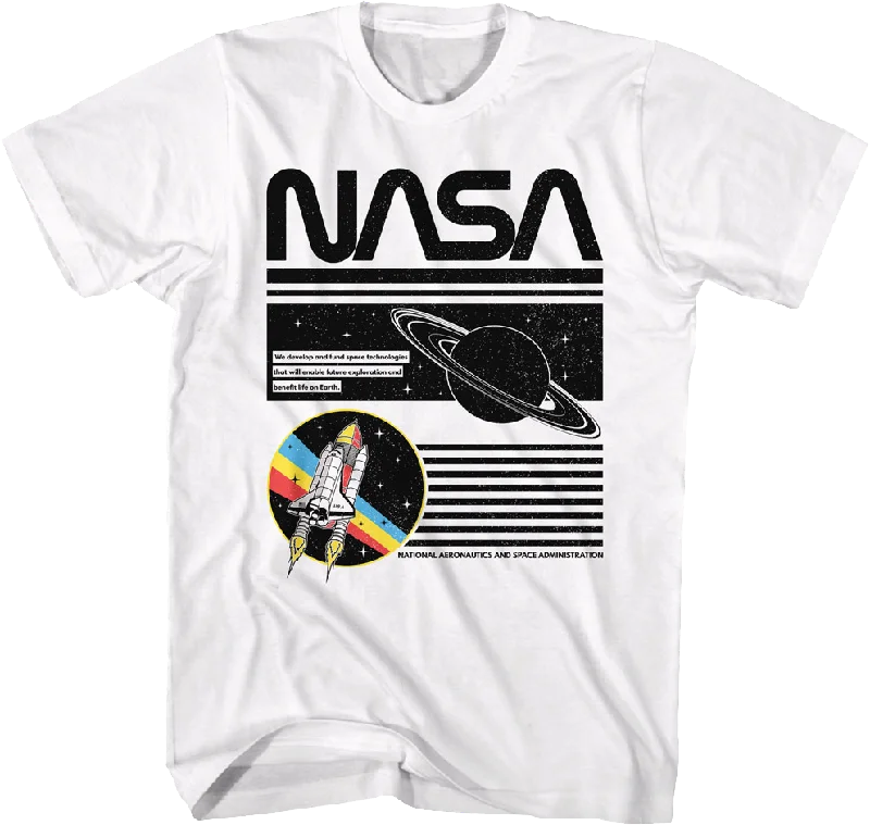 Men's vintage graphic t-shirt-Exploration NASA T-Shirt