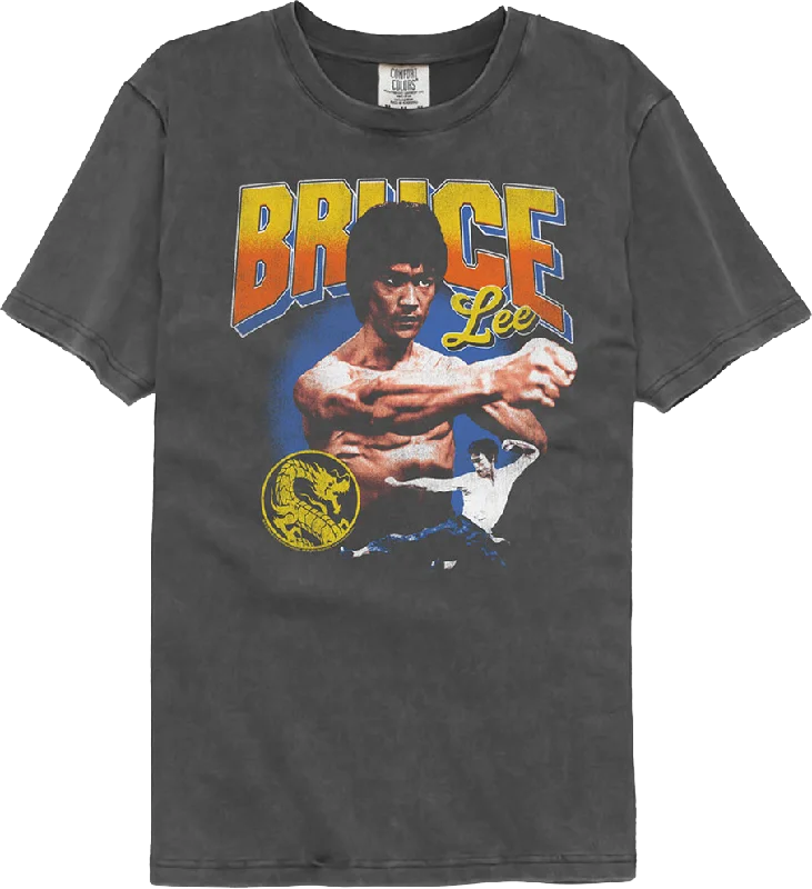 Men's fashion staple t-shirt-Impact Collage Bruce Lee Comfort Colors Brand T-Shirt