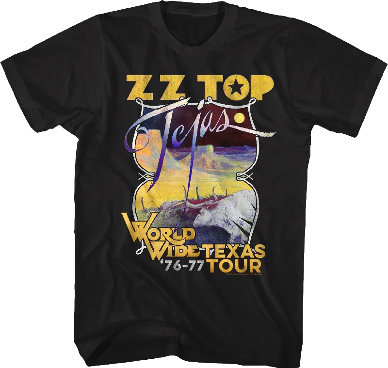 Men's ultra-soft t-shirt-World Wide Texas Tour ZZ Top T-Shirt