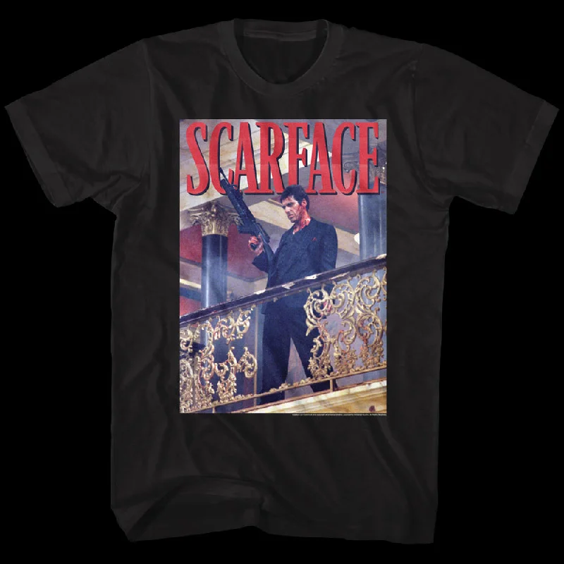 Men's casual wear t-shirt-Tony Montana Poster Scarface T-Shirt