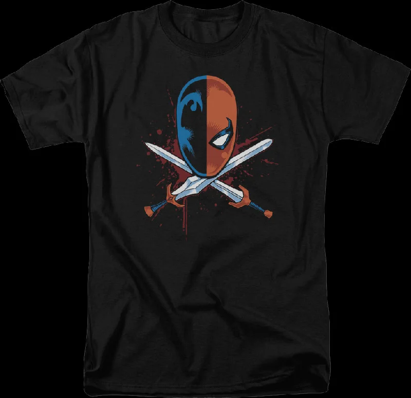 Men's ultra-soft t-shirt-Deathstroke Crossed Swords DC Comics T-Shirt