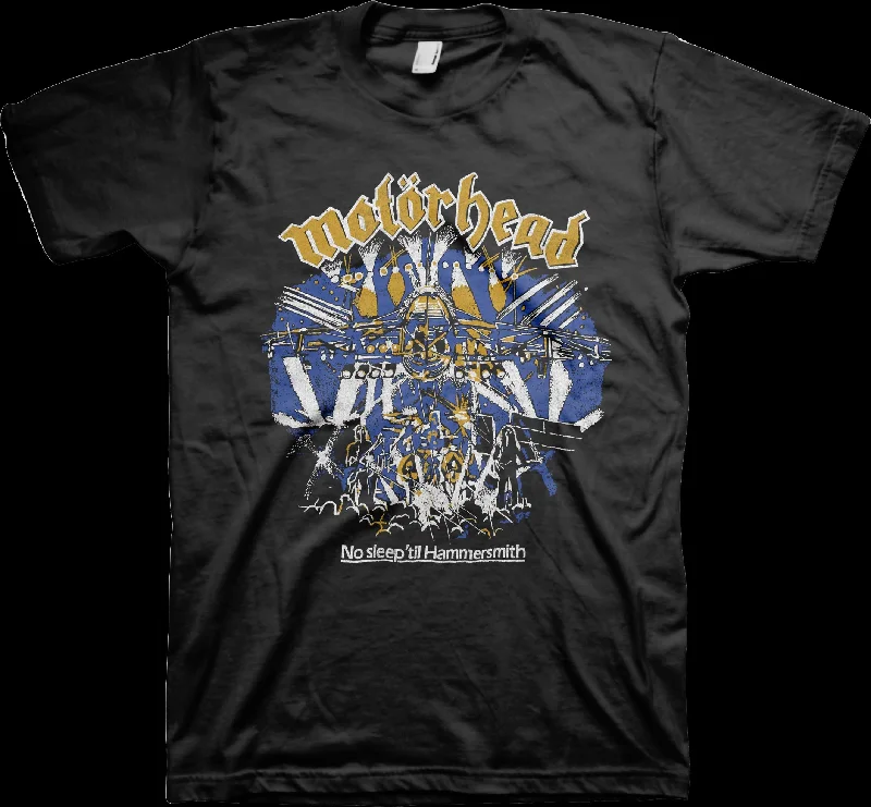 Men's relaxed fit casual t-shirt-No Sleep 'Til Hammersmith Motorhead T-Shirt