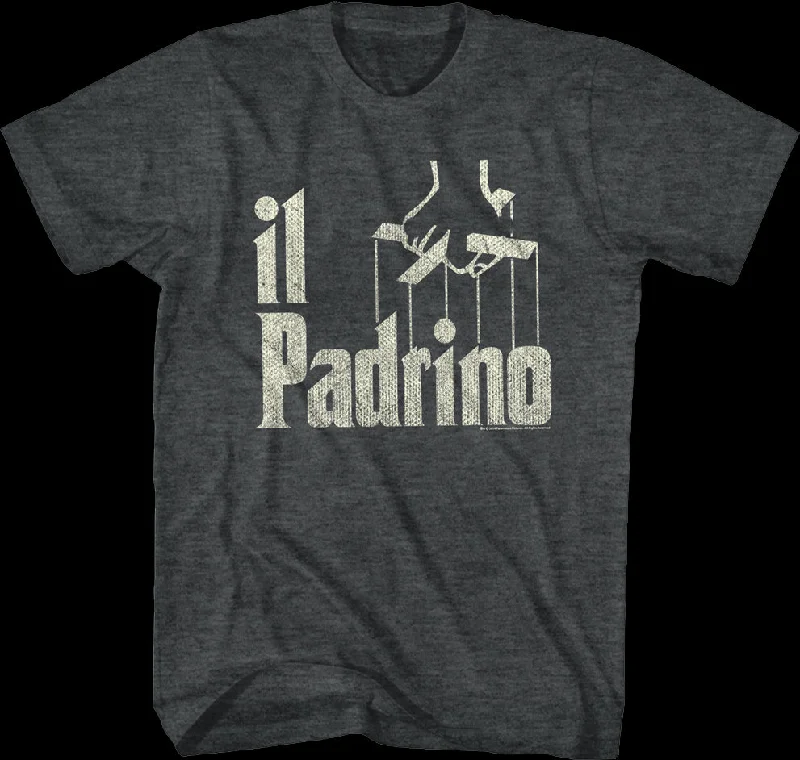 Men's fun print t-shirt-Il Padrino The Godfather T-Shirt