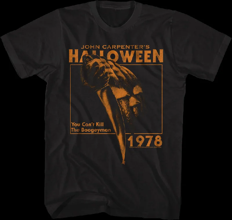 Men's fun print t-shirt-Can't Kill The Boogeyman Halloween T-Shirt