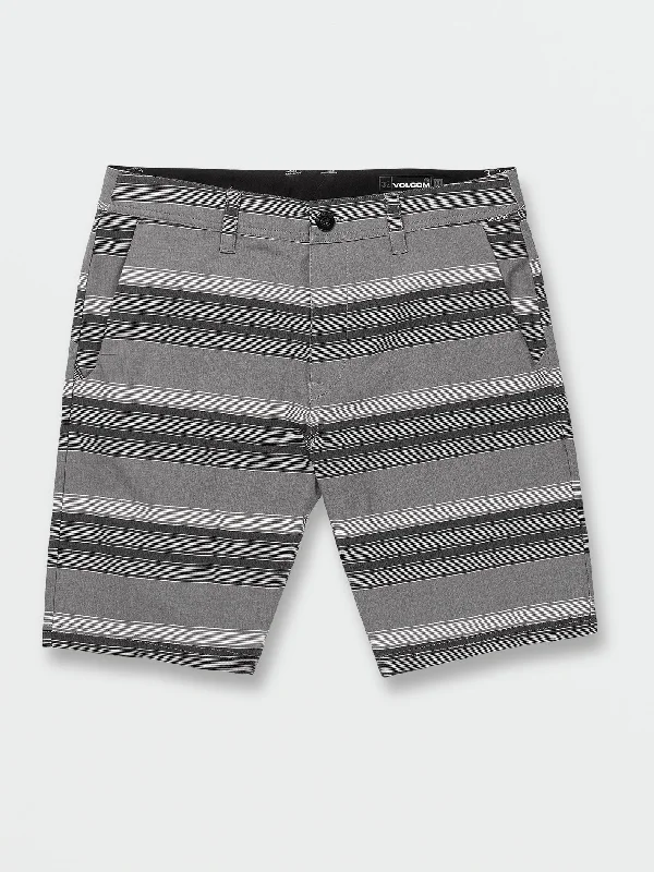 Men's sustainable board shorts-Frickin Cross Shred Mix Shorts - Pewter