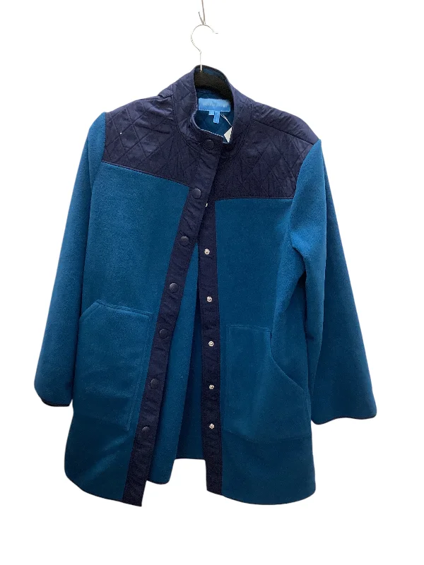 Men's comfortable field coat-Jacket Fleece By Draper James In Blue, Size: L