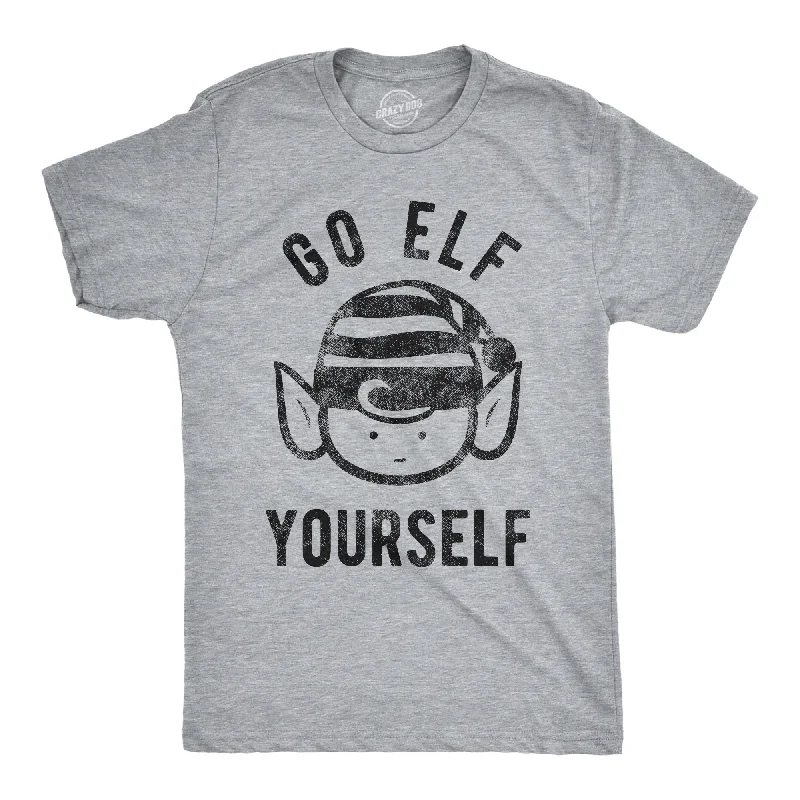 Men's pre-shrunk t-shirt-Go Elf Yourself Men's T Shirt