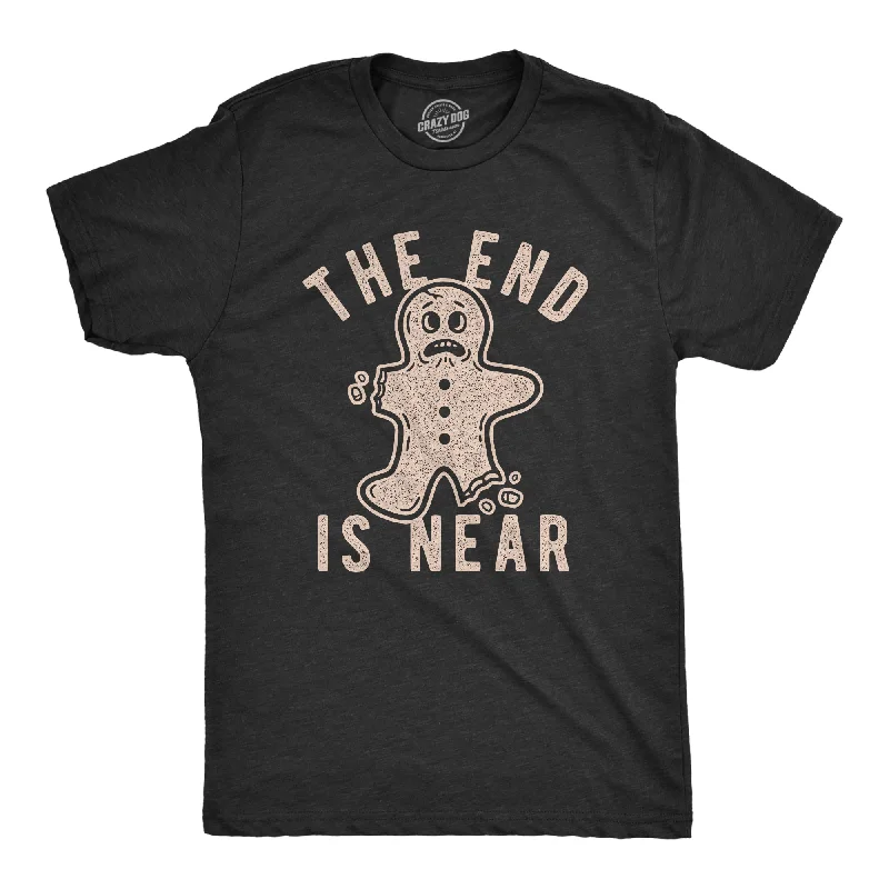 Men's casual wear t-shirt-The End Is Near Gingerbread Men's T Shirt