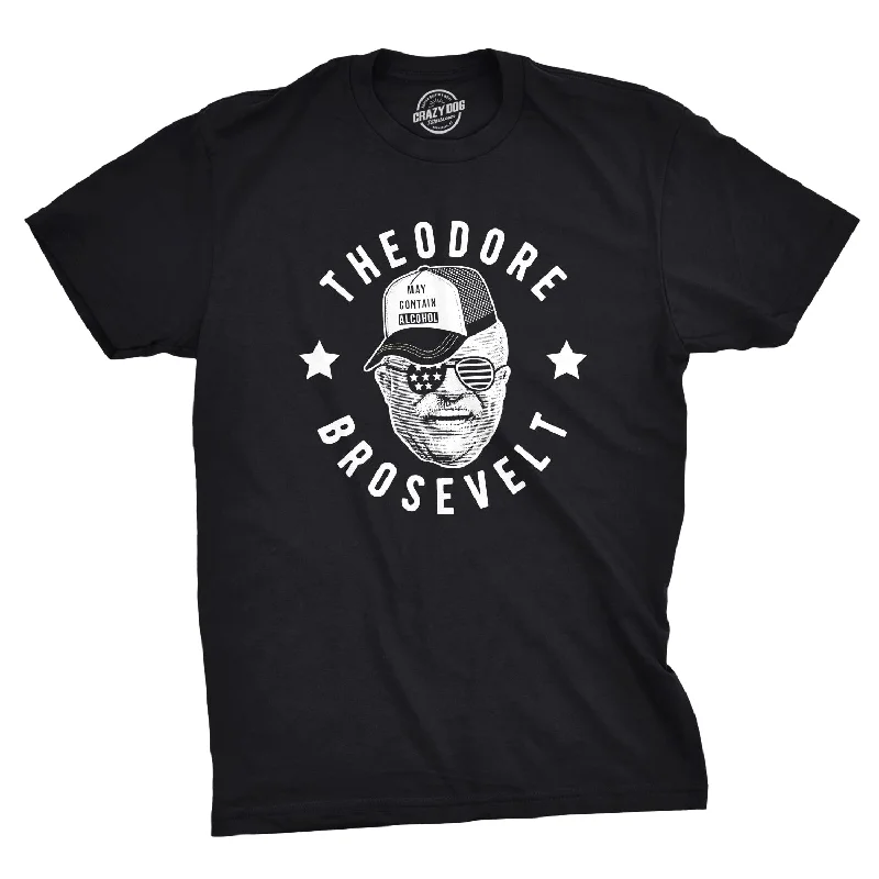 Men's ultra-soft t-shirt-Theodore Brosevelt Men's T Shirt