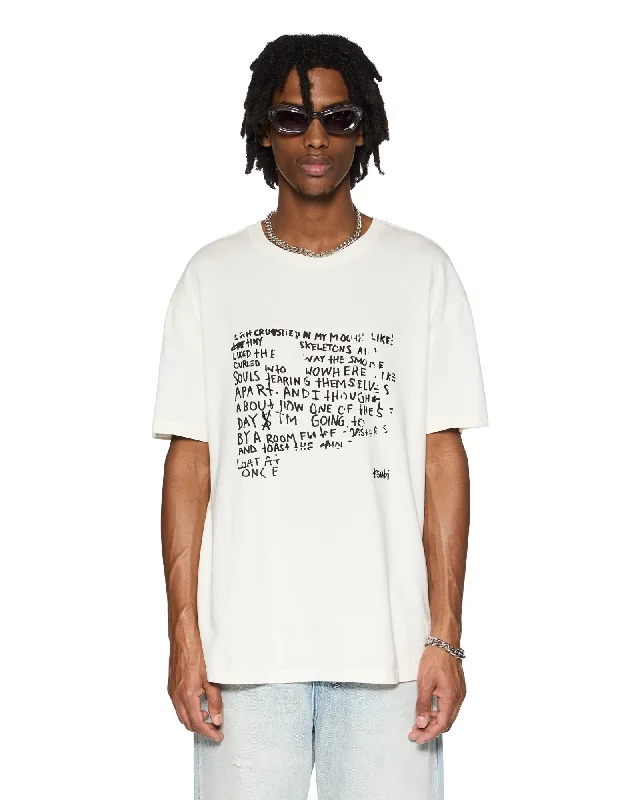 Men's sustainable material t-shirt-VERSES BIGGIE SS TEE BONE