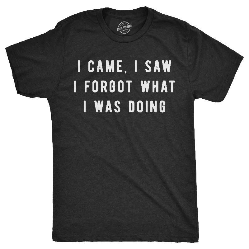 Men's eco-friendly fabric t-shirt-I Came, I Saw I Forgot What I Was Doing Men's T Shirt