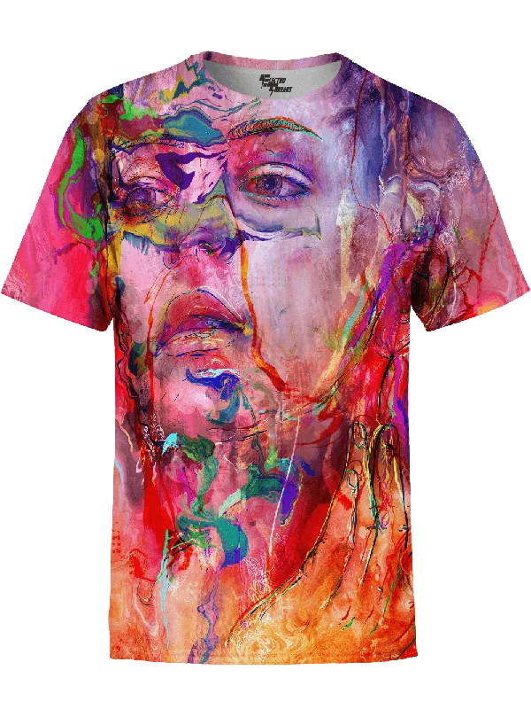 Men's nature-inspired graphic t-shirt-Luscia Unisex Crew