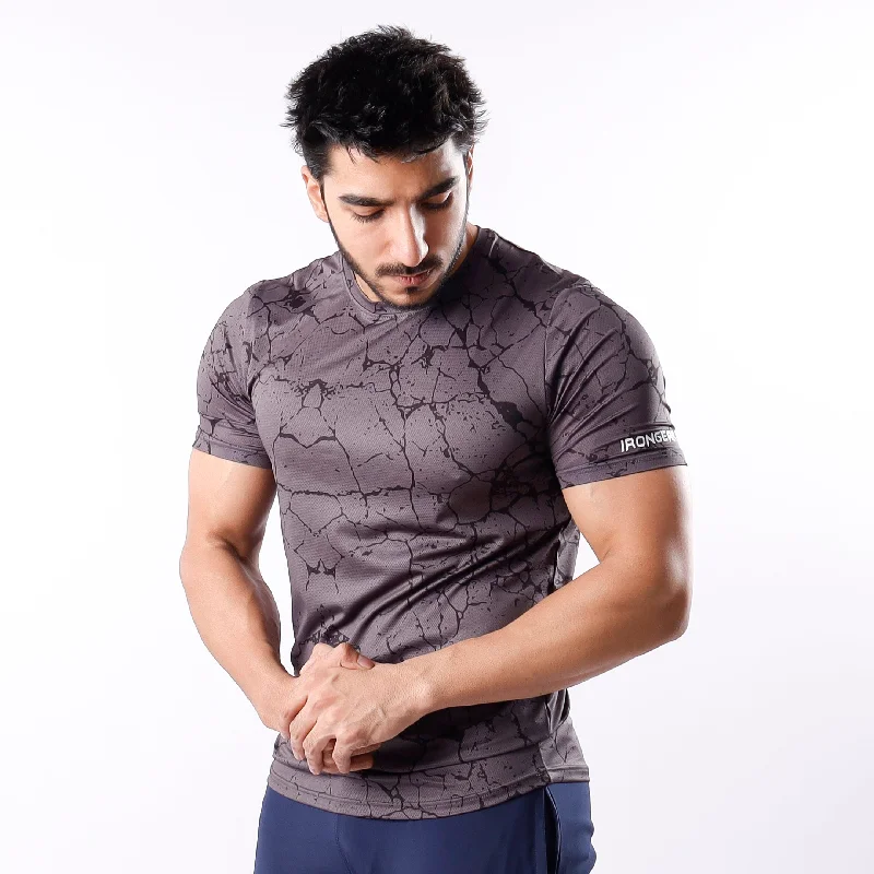 Men's lightweight active t-shirt-Muscle Shirt Steel Marble