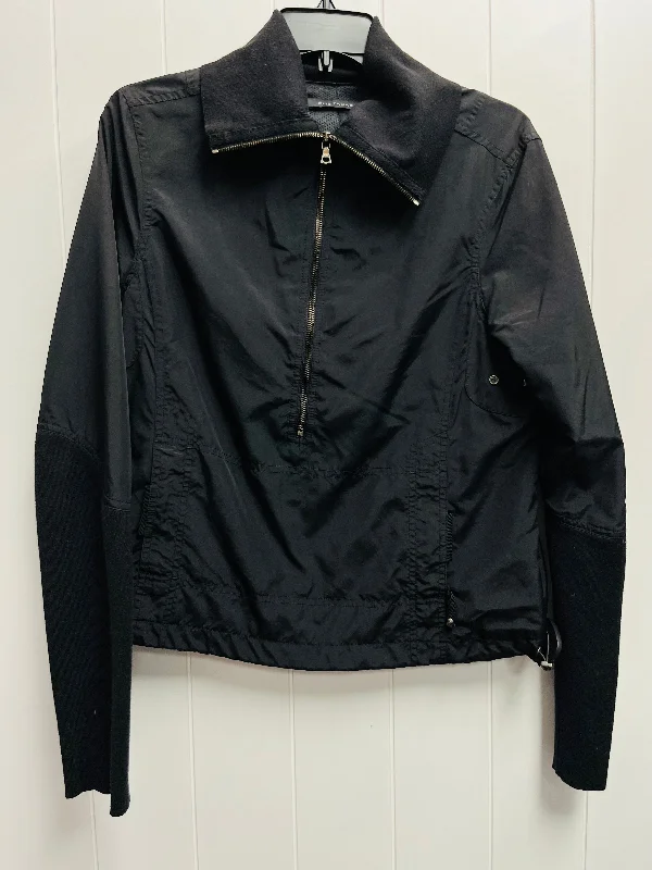 Men's fashion-forward raincoat-Jacket Windbreaker By Tahari By Arthur Levine In Black, Size: L