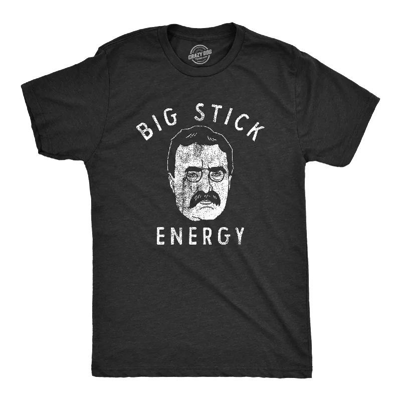 Men's minimalist design t-shirt-Big Stick Energy Men's T Shirt