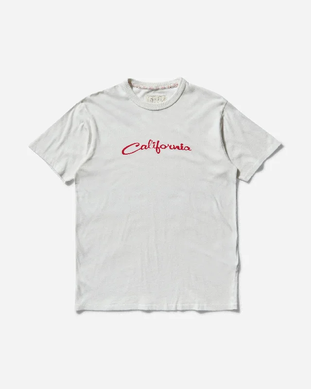 Men's versatile t-shirt-Men's California Signature T-Shirt White