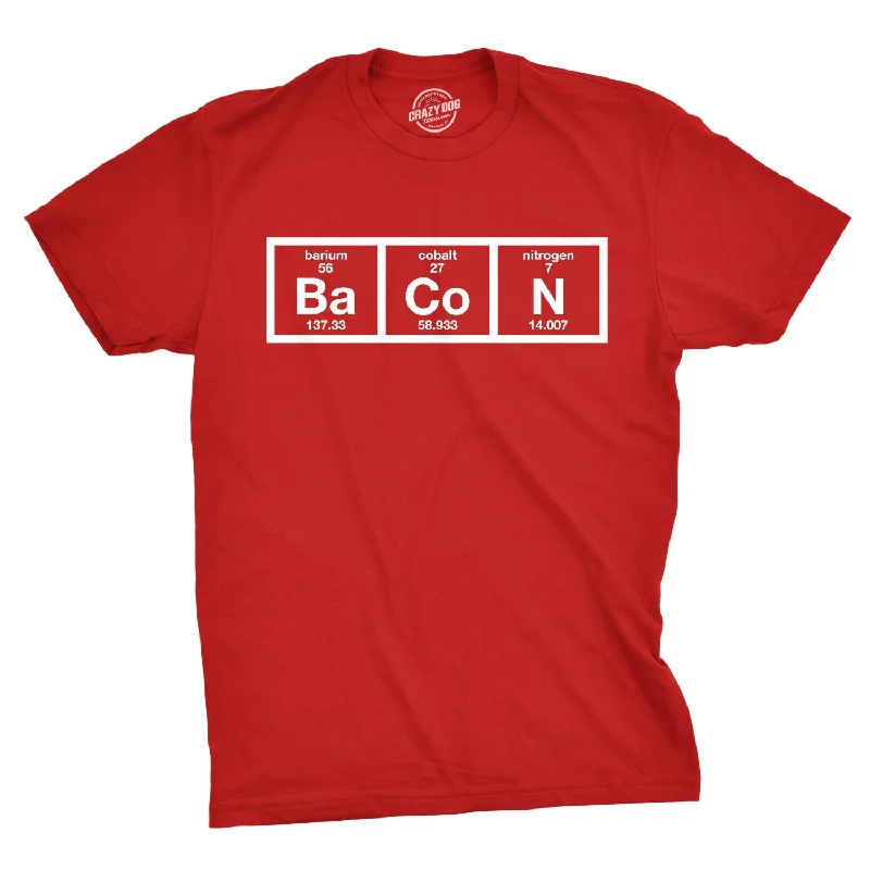 Men's versatile t-shirt-Chemistry Of Bacon Men's T Shirt