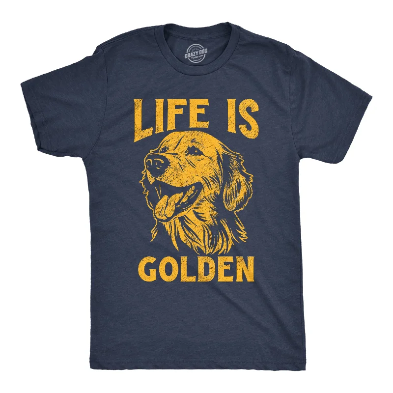 Men's summer-ready t-shirt-Life Is Golden Men's T Shirt