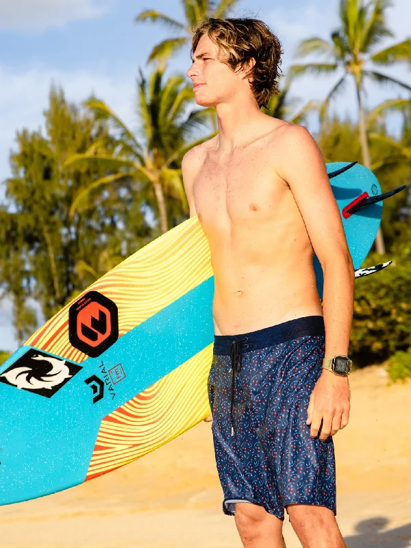 Men's fashionable board shorts-Fuse Stoney Trunks - Blueprint