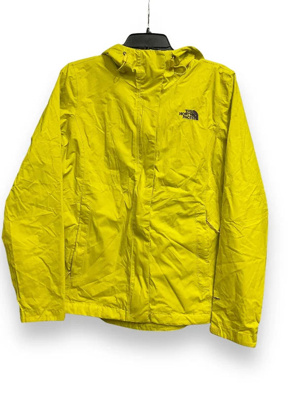 Men's wrinkle-resistant fleece jacket-Jacket Windbreaker By The North Face In Yellow, Size: M