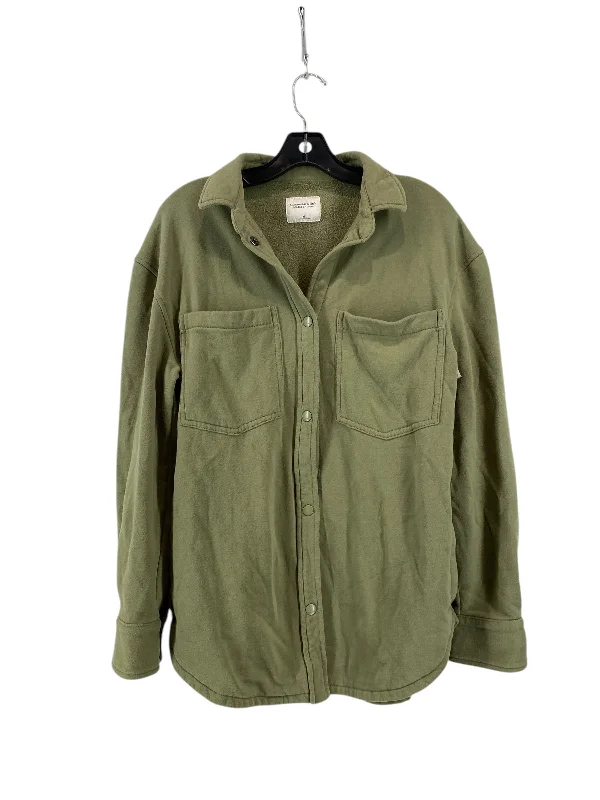 Men's quick-dry field jacket-Jacket Shirt By Abercrombie And Fitch In Green, Size: M