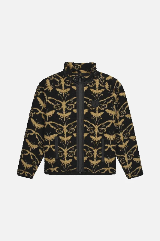 Men's relaxed fit bomber jacket-BUTTERFLY TEDDY JACKET