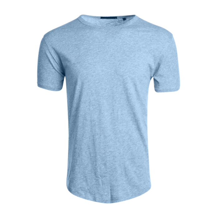 Men's sport-inspired t-shirt-Alpha Slub Tee (Wolf Blue)